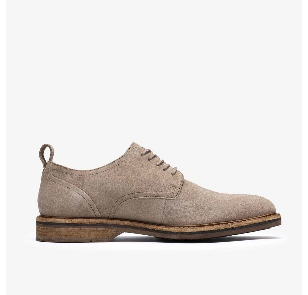 Clarks - Aldwin Lace Grey Suede - Grau Schnürschuh