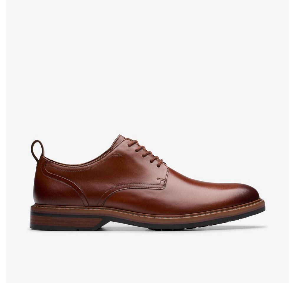Clarks - Aldwin Lace Tan Leather - Braun Schnürschuh
