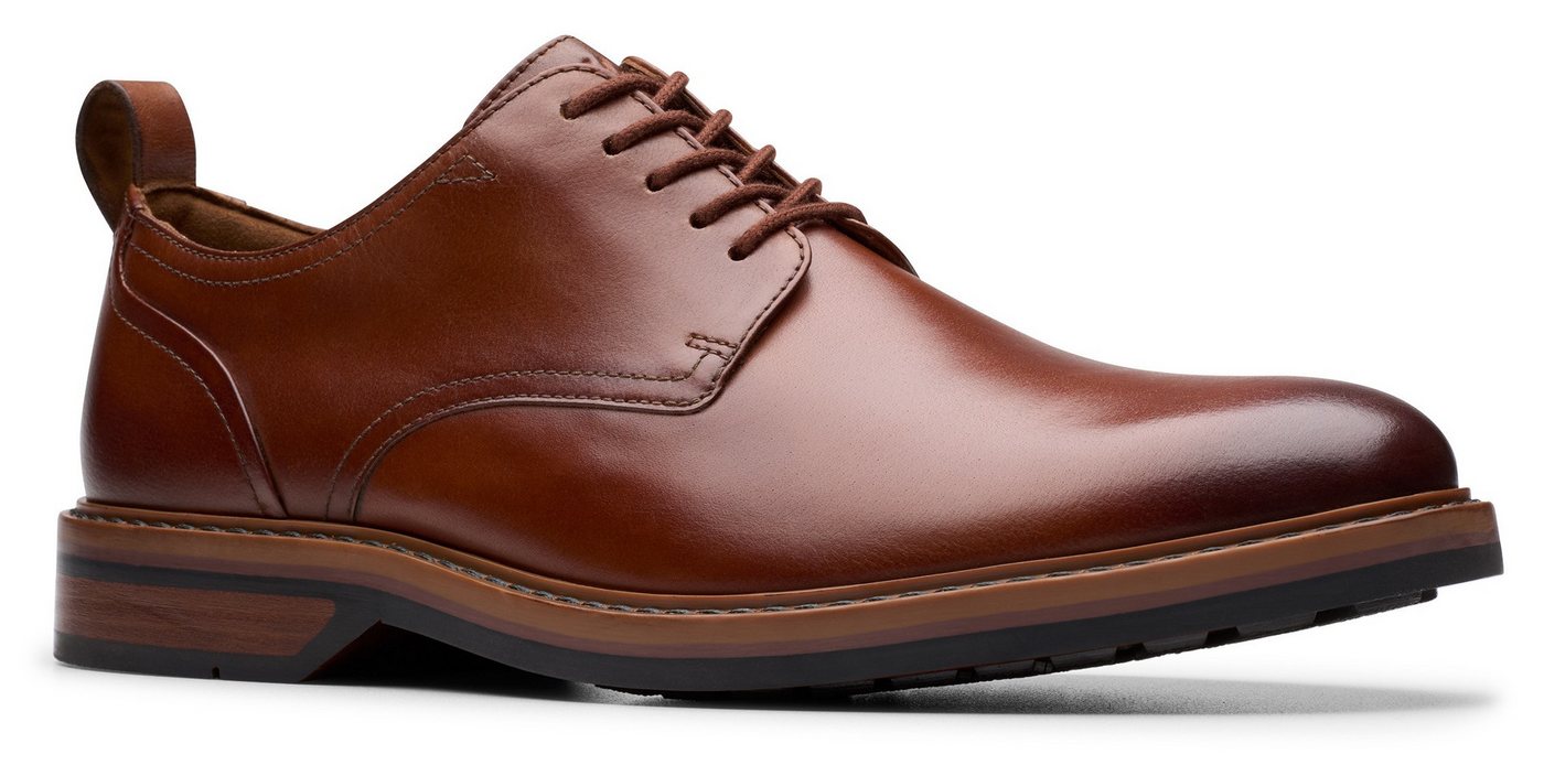 Clarks Alwin Lace Schnürschuh Business Schnürschuh mit Anziehlasche