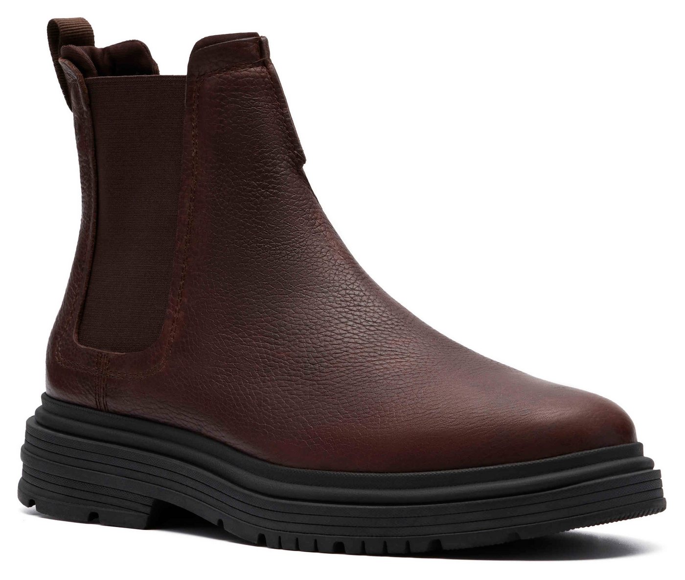 Clarks Badbury Chelseaboots Boots, Winterboots mit modischem Blockabsatz