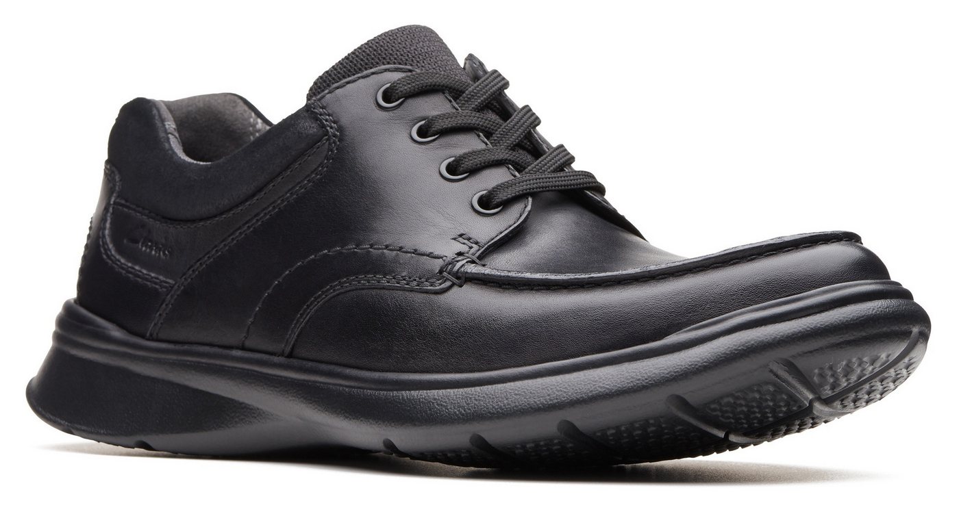 Clarks Cotrell Edge Schnürschuh Komfortschuh, Halbschuh mit gepolstertem Schaftrand