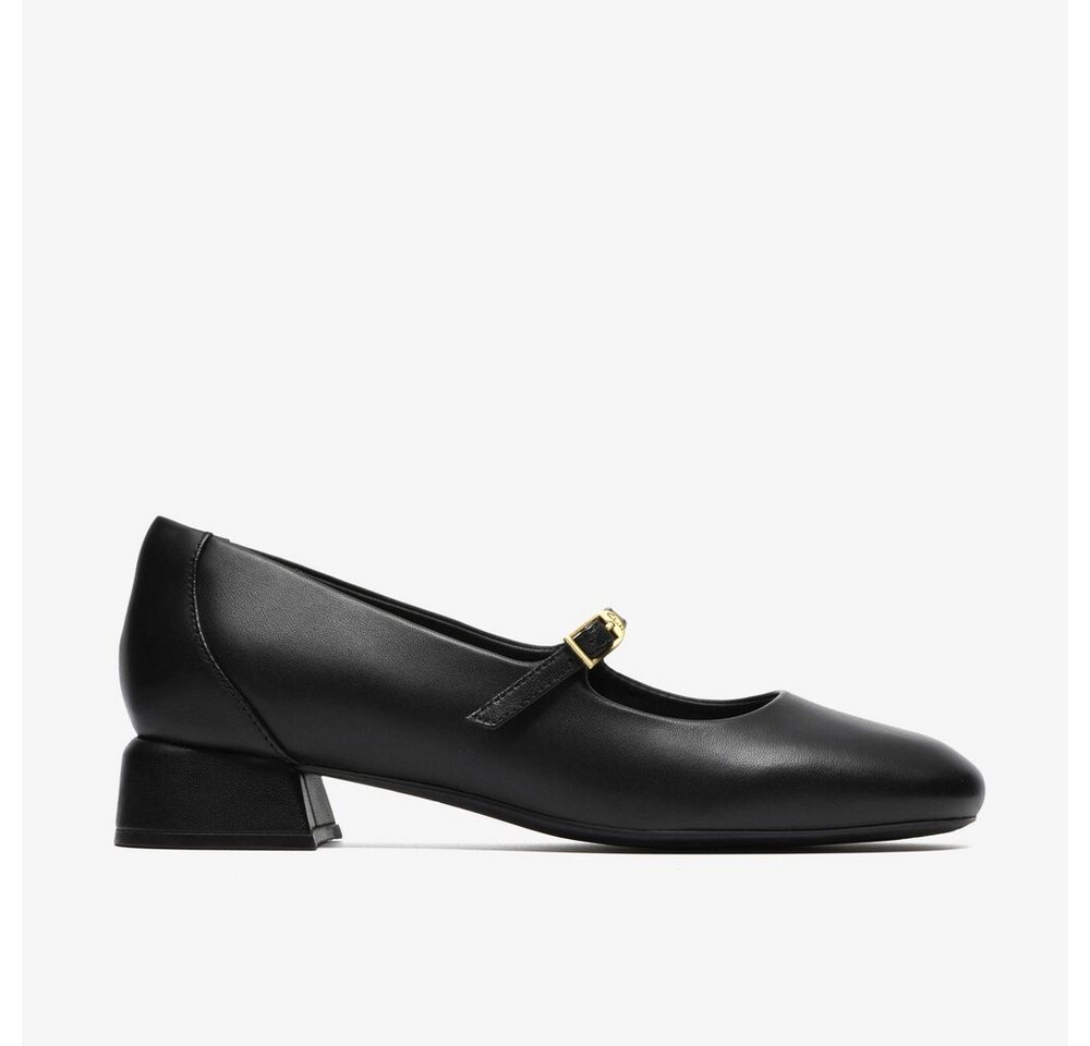 Clarks - Daiss30 Bar Black Leather - Schwarz Ballerina