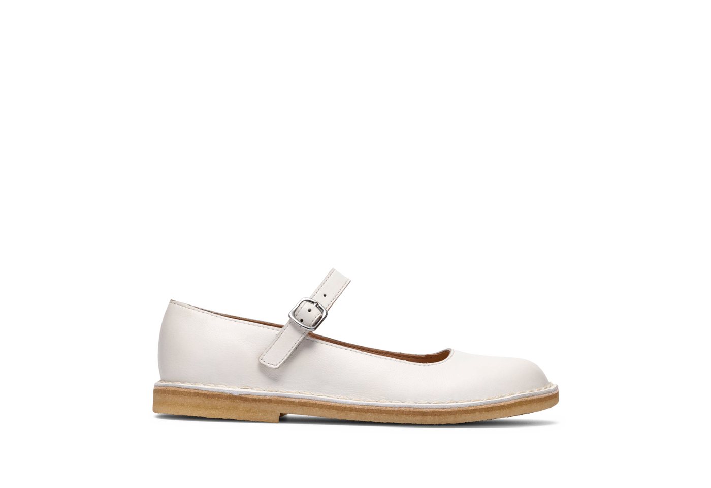 Clarks Desert Jane 26187453 4, Ballerina, Weiß, Damen Ballerina