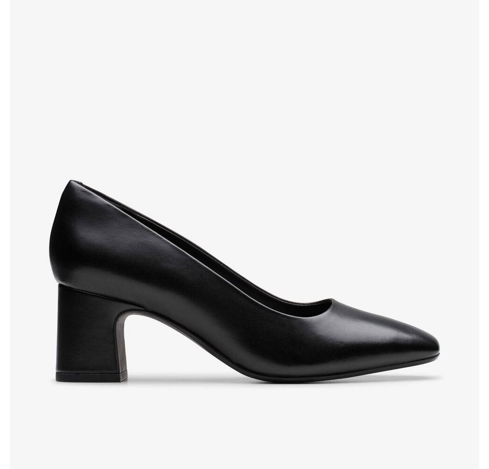 Clarks - Fernie Court Black Leather - Schwarz Ballerina