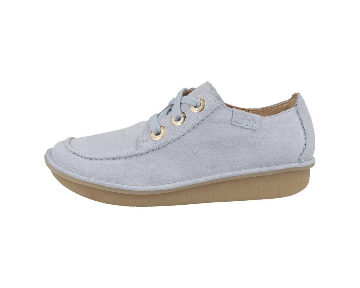 Clarks Funny Dream Damen Schnürschuh Sneaker, Turnschuhe, Sportschuhe, Freizeitschuhe, Schnürschuhe (blau)