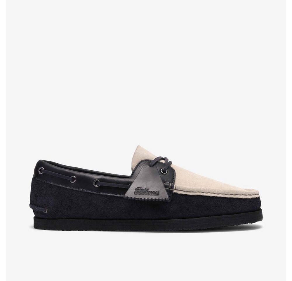 Clarks - Godney Boat Navy Combi - Blau Schnürschuh