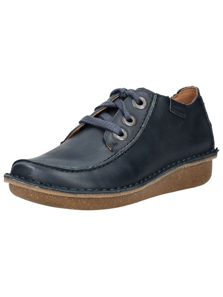 Clarks Halbschuhe Leder Schnürschuh
