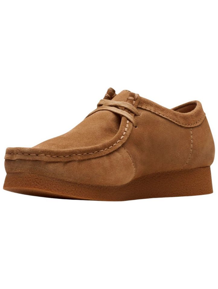 Clarks Halbschuhe Veloursleder Schnürschuh