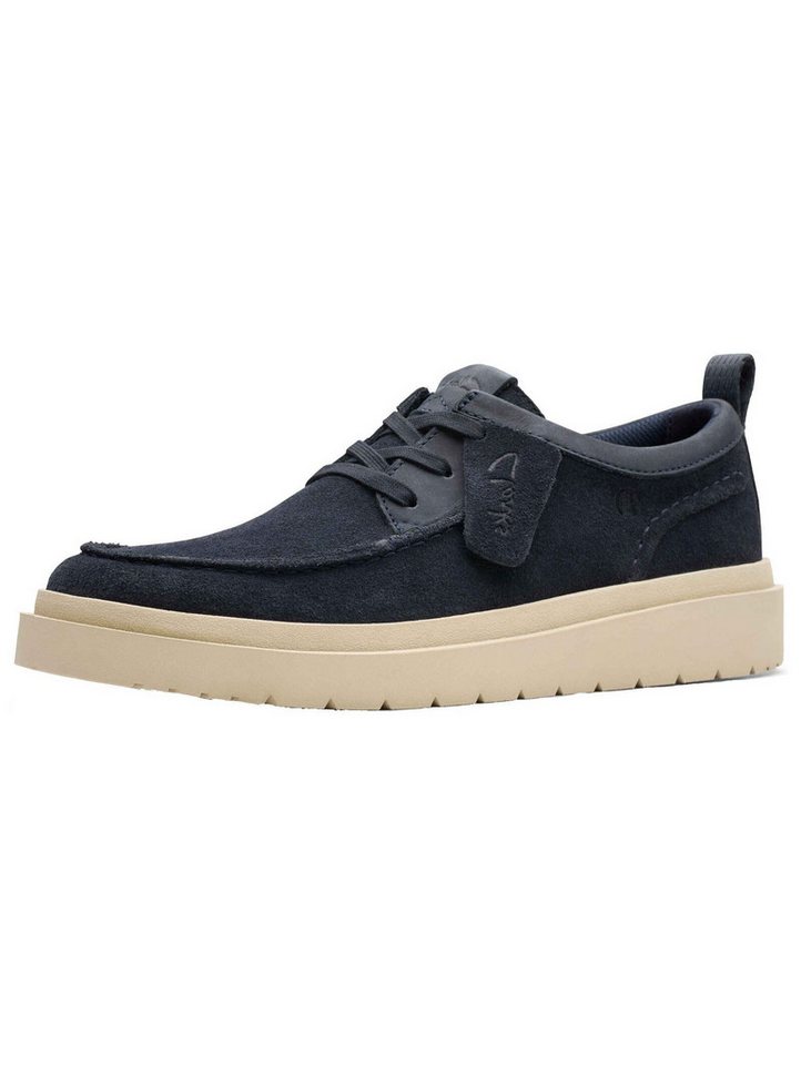 Clarks Halbschuhe Veloursleder Schnürschuh (blau)