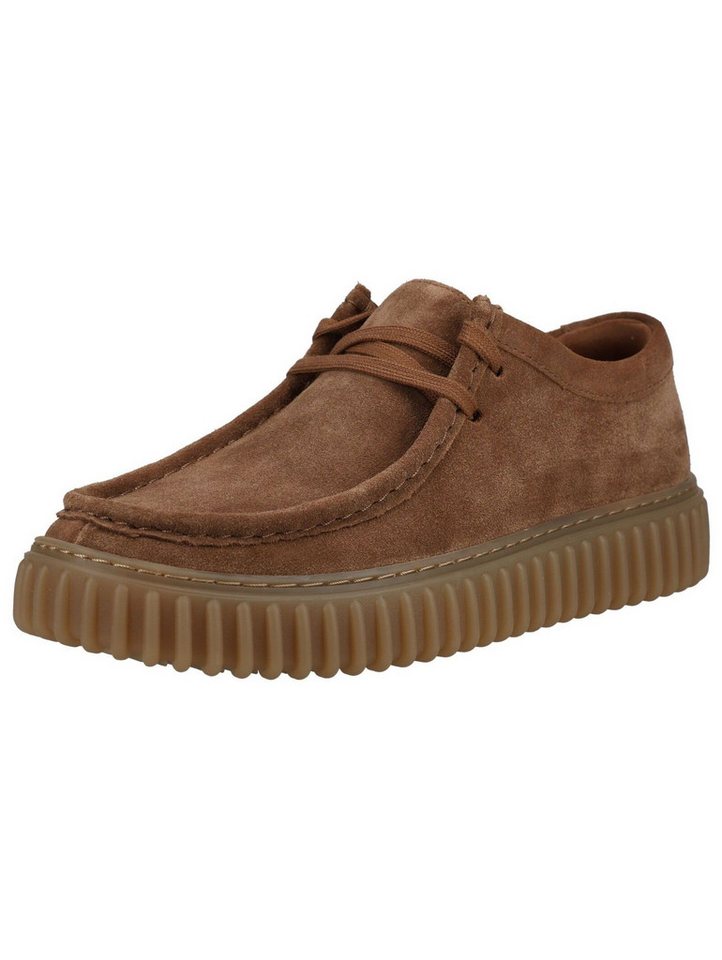 Clarks Halbschuhe Veloursleder Schnürschuh (braun)