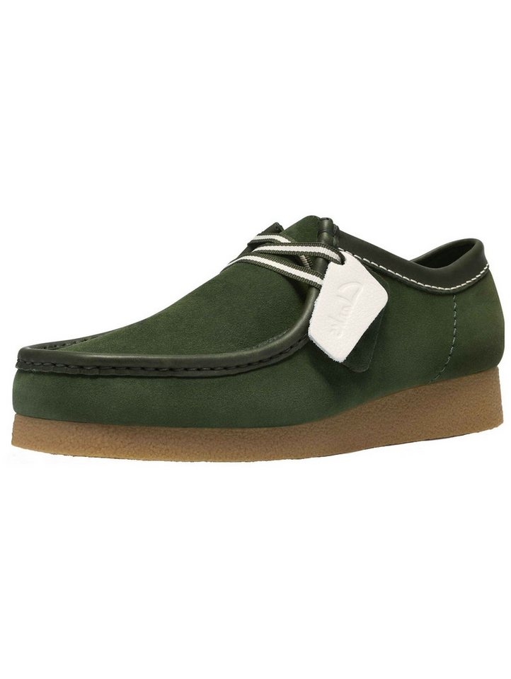 Clarks Halbschuhe Veloursleder Schnürschuh (grün)