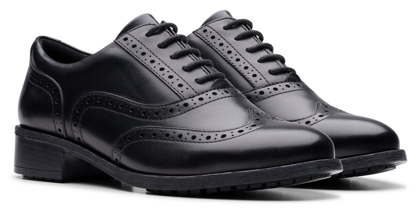 Clarks Havisham Oak Budapester, Festtagsschuh, Businessschuh mit klassischer Flügelkappe