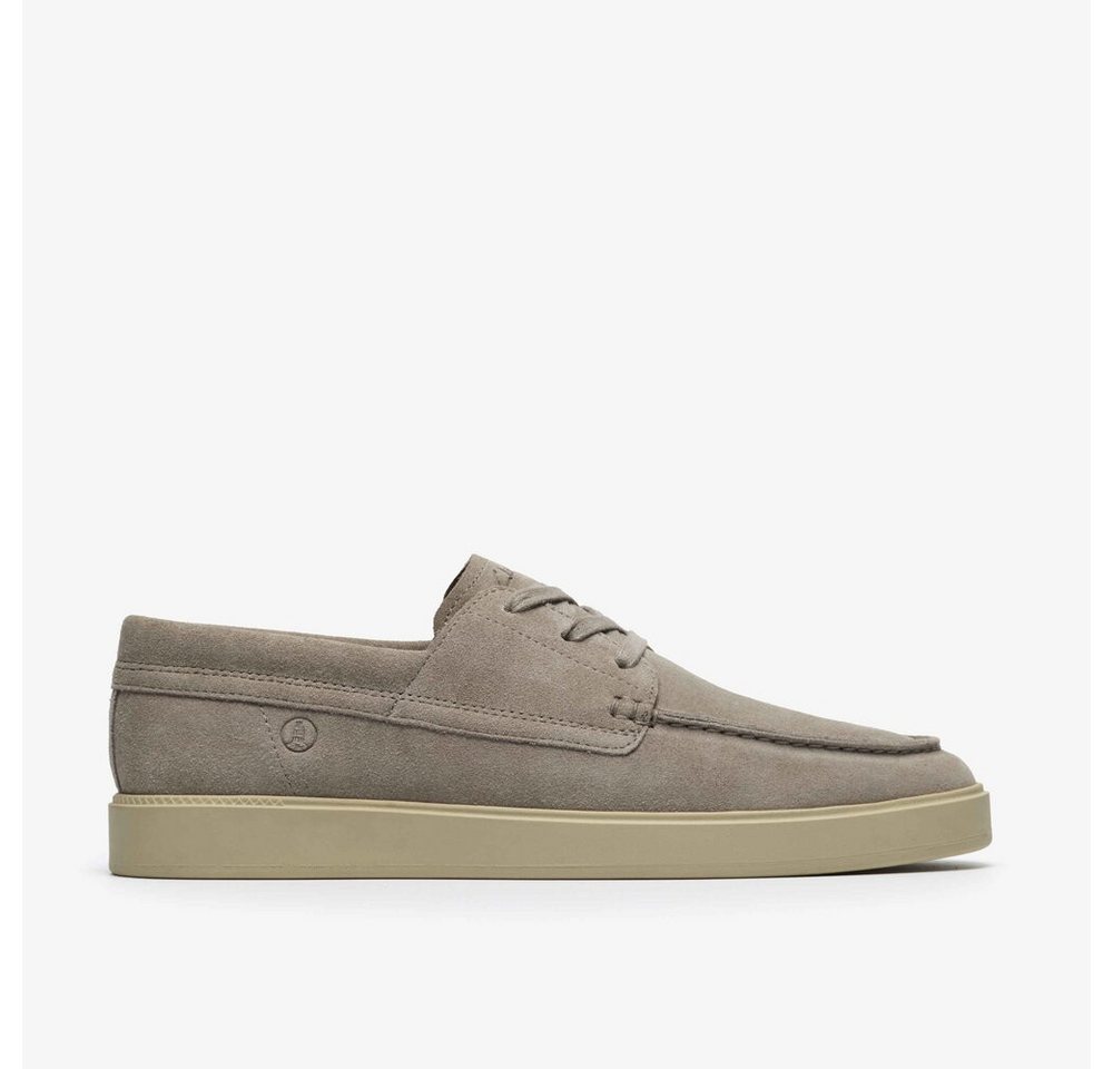 Clarks - Lockford Boat Grey Suede - Grau Schnürschuh