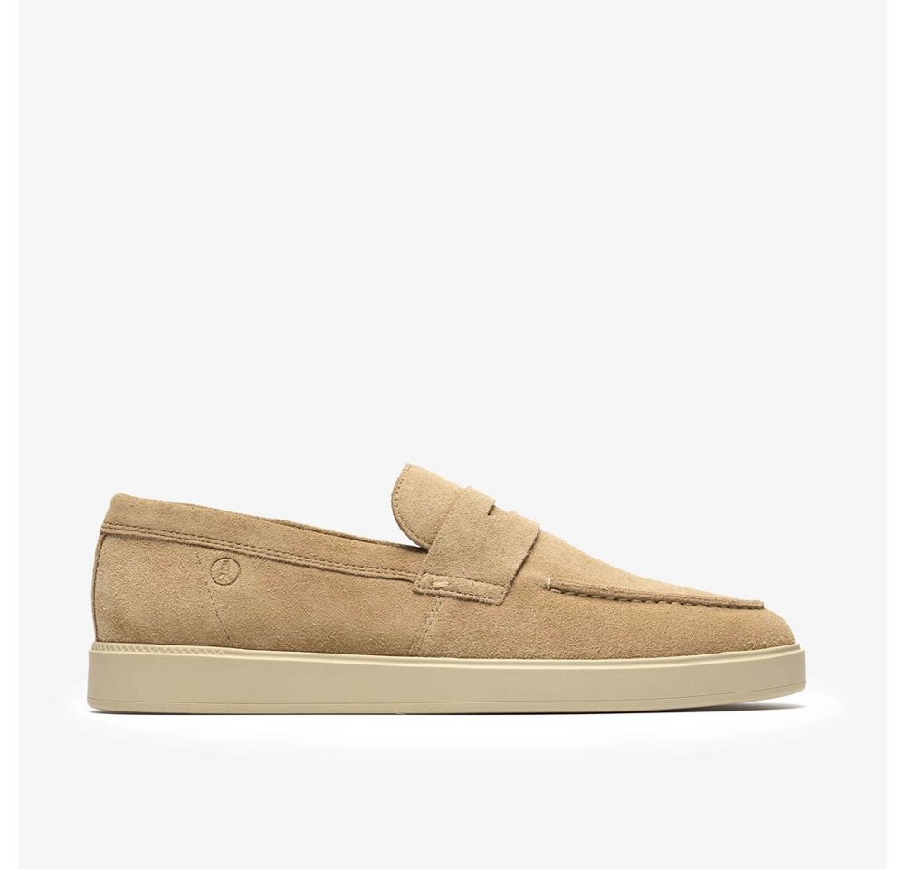 Clarks - Lockford Easy Dark Sand Suede - Beige Schnürschuh