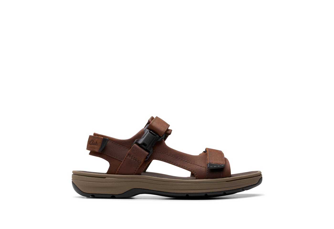 Clarks Saltway Edge 26184777 7, Sandaletten, Braun, Herren Sandalette