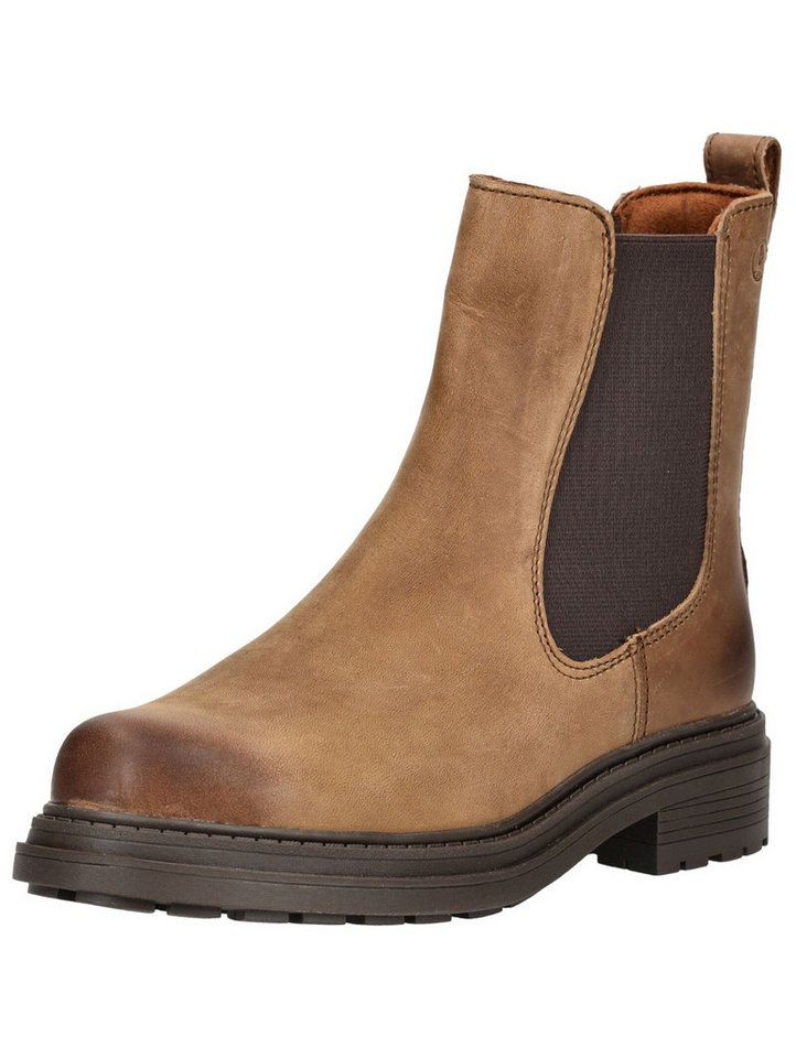 Clarks Stiefelette Leder/Textil Stiefelette (braun)