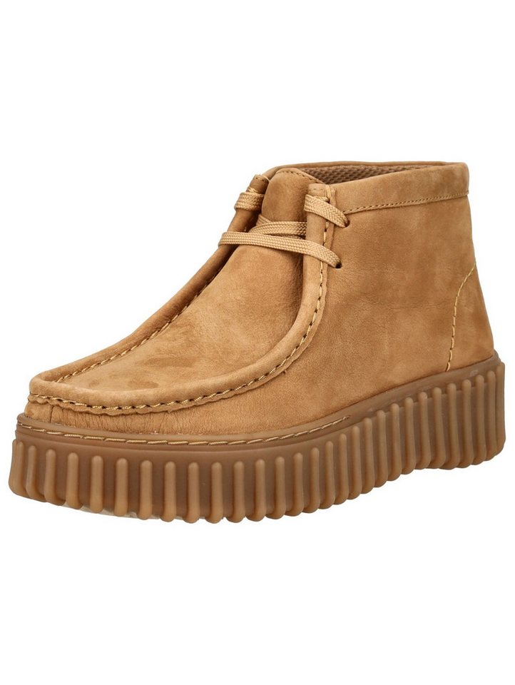 Clarks Stiefelette Nubukleder Plateaustiefelette