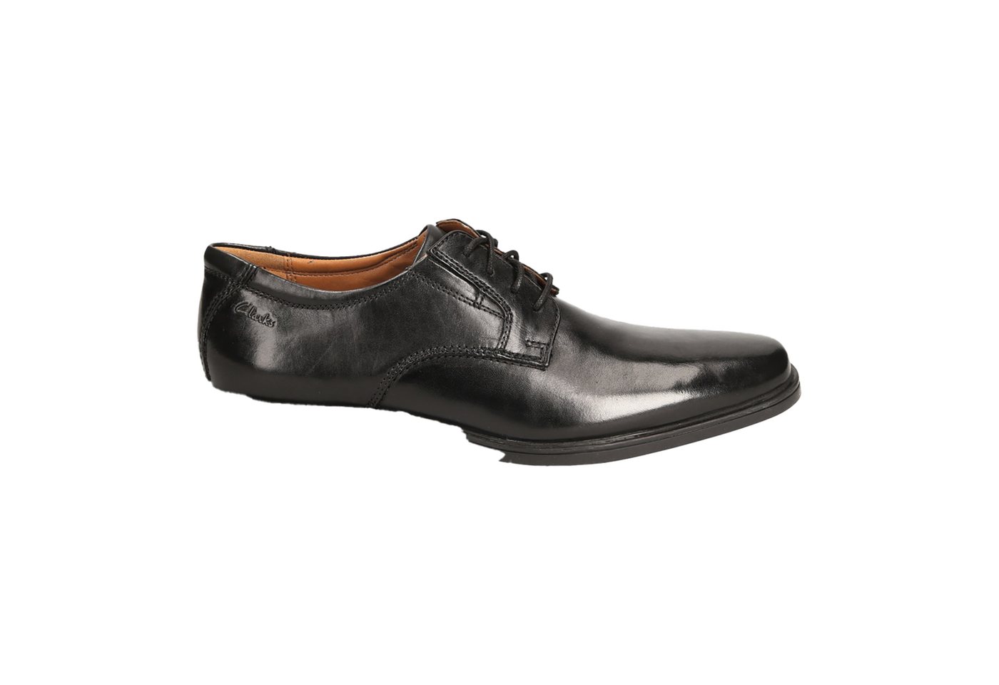 Clarks Tilden Plain 26110350 7, Schnürschuhe, Schwarz, Herren Schnürschuh
