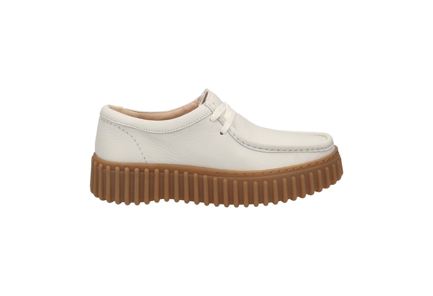 Clarks Torhill Bee Off White 26172085 4, Schnürschuhe, Weiß, Damen Schnürschuh