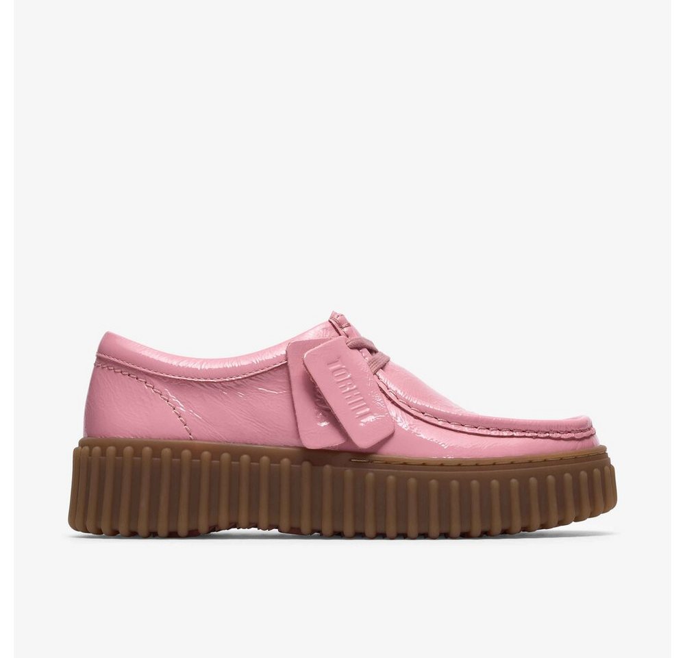 Clarks - Torhill Bee Pink Pat - Rot Schnürschuh