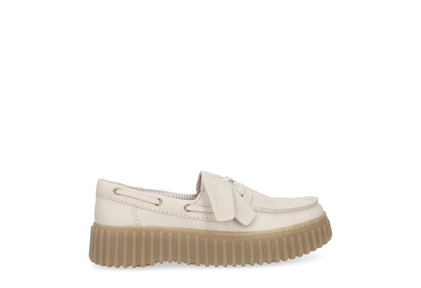 Clarks Torhill Boat 26186302 4, Schnürschuhe, Beige, Damen Schnürschuh