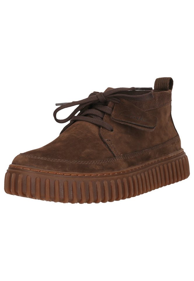 Clarks Torhill Lace High Stiefelette mit gerippter Laufsohle