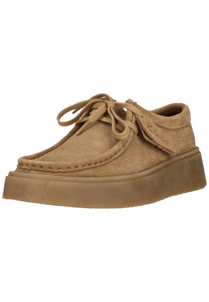 Clarks Torview Schnürschuh mit weicher Dämpfung (beige)