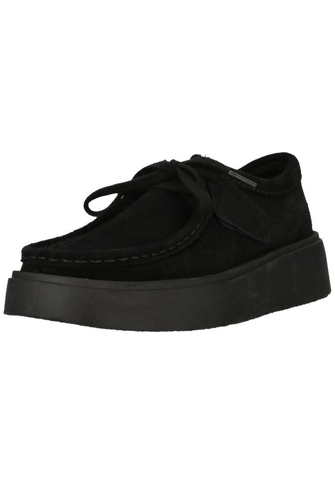 Clarks Torview Schnürschuh mit weicher Dämpfung (schwarz)