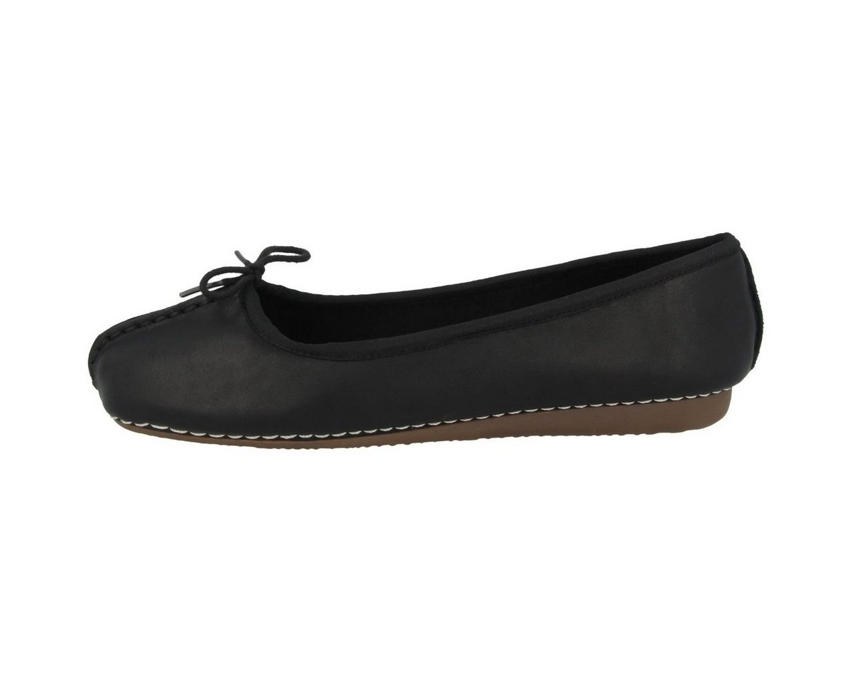 Clarks Un Freckle Ice Damen Ballerina Halbschuhe, Slipper, Schlupfschuhe, Loafer, Mokassin (schwarz)