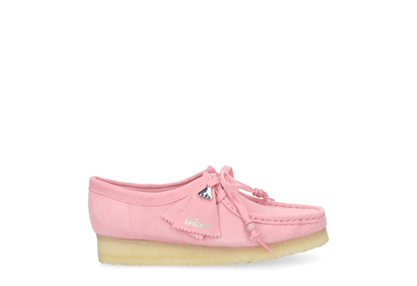 Clarks Wallabee. 26183809 4, Schnürschuhe, Rose, Damen Schnürschuh