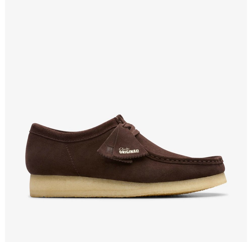 Clarks - Wallabee Dark Brown Suede - Braun Schnürschuh