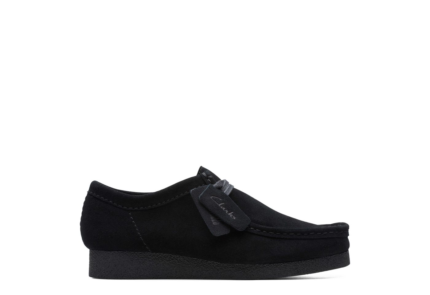 Clarks WallabeeEVO 26172820 7, Schnürschuhe, Schwarz, Herren Schnürschuh