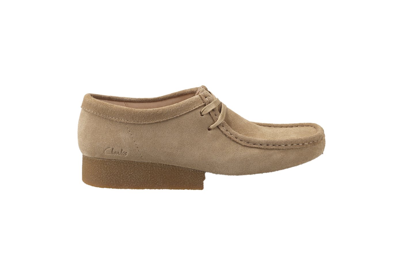 Clarks WallabeeEVOSh 26174747 4, Schnürschuhe, Beige/Sand, Damen Schnürschuh