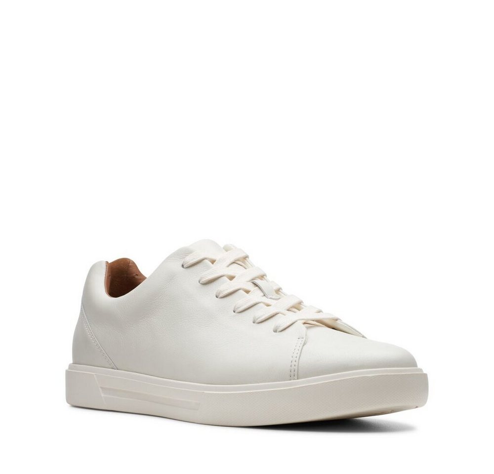 Clarks - White Leather - 261401647 - White Leather Schnürschuh