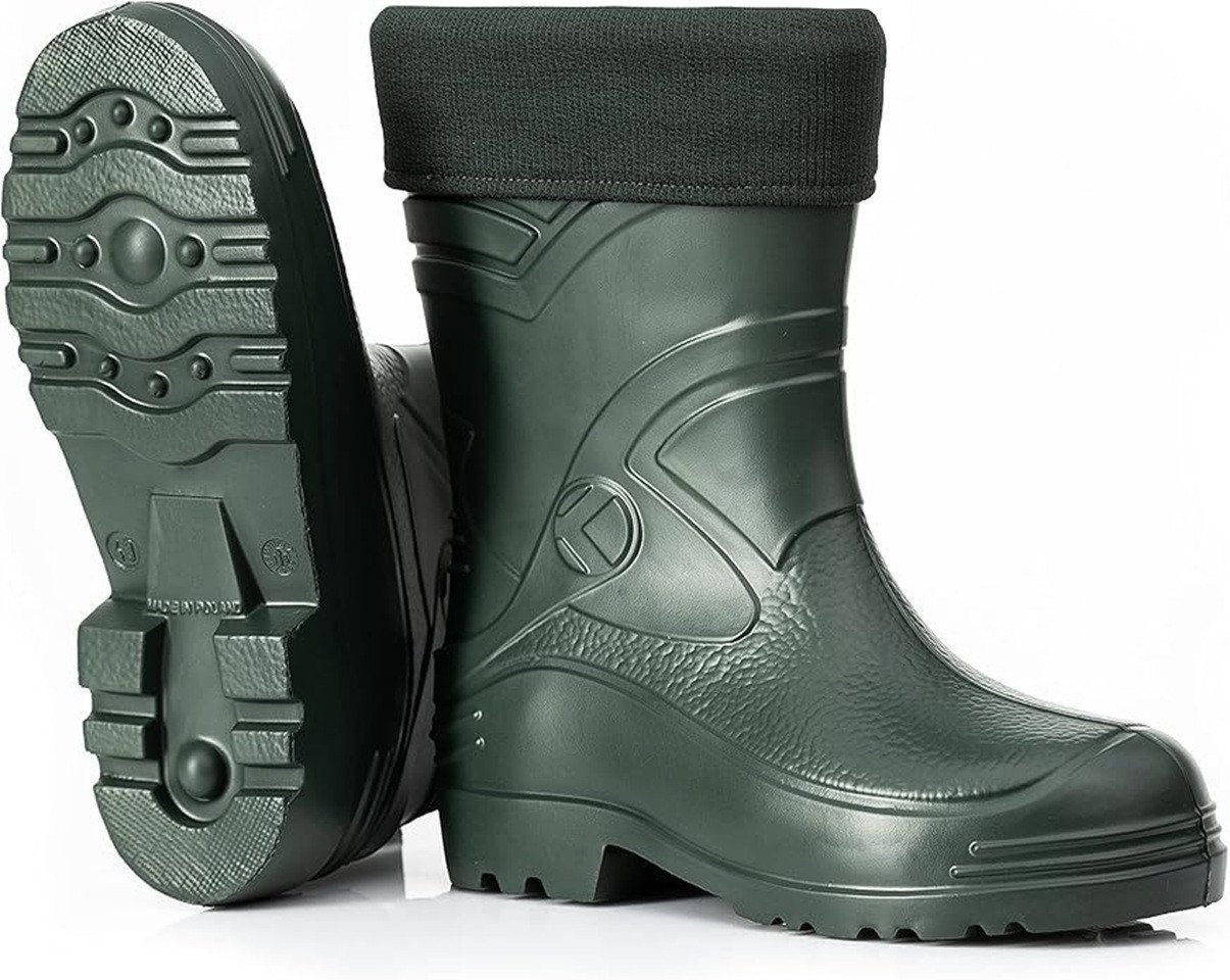 CLIMBR Leichte gefütterte Gummistiefel Herren EVA Thermo Winter Arbeit Gummistiefel