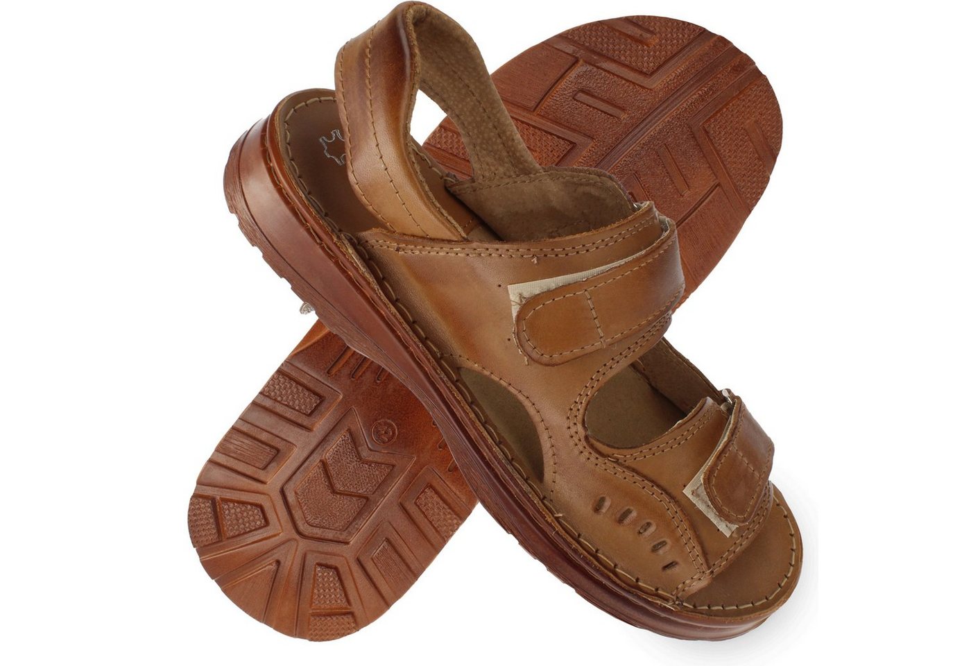 Cloque Alytus Klett-Sandalen aus Leder, Herren Sandale