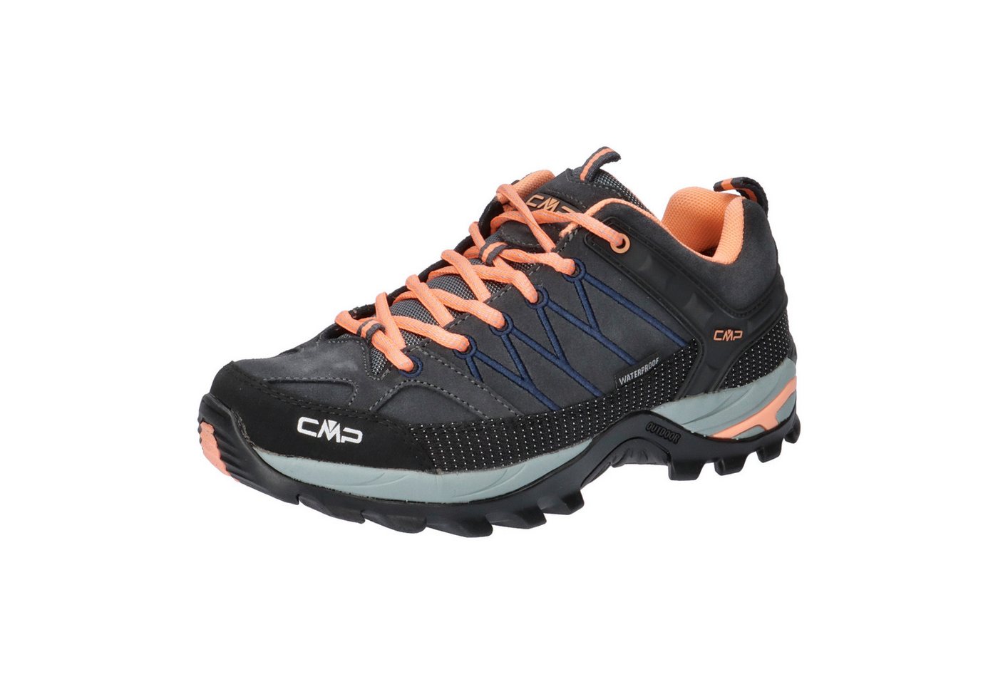 CMP Damen Trekking Schuhe Rigel Low 3Q13246 Trekkingschuh (Antracite-Sunrise)
