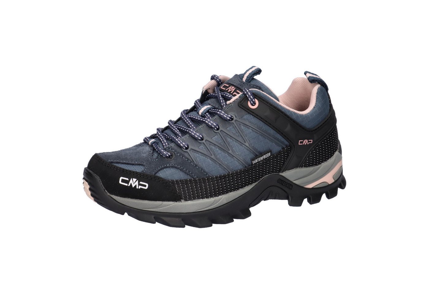 CMP Damen Trekking Schuhe Rigel LOW 3Q54456 Trekkingschuh (Asphalt-Antracite-Rose)