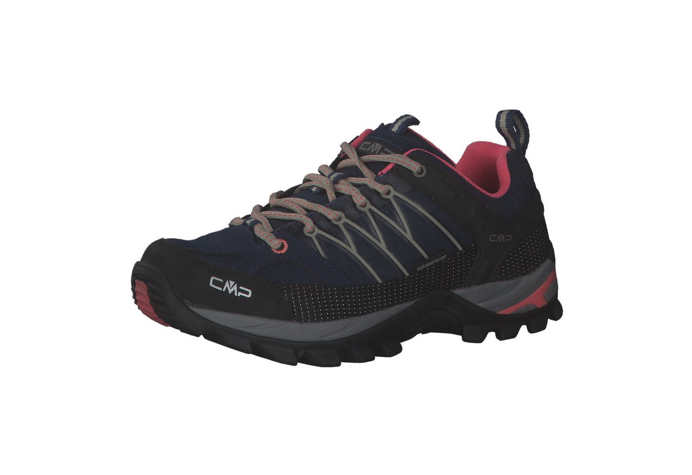CMP Damen Trekking Schuhe Rigel LOW 3Q54456 Trekkingschuh (blau/orange)
