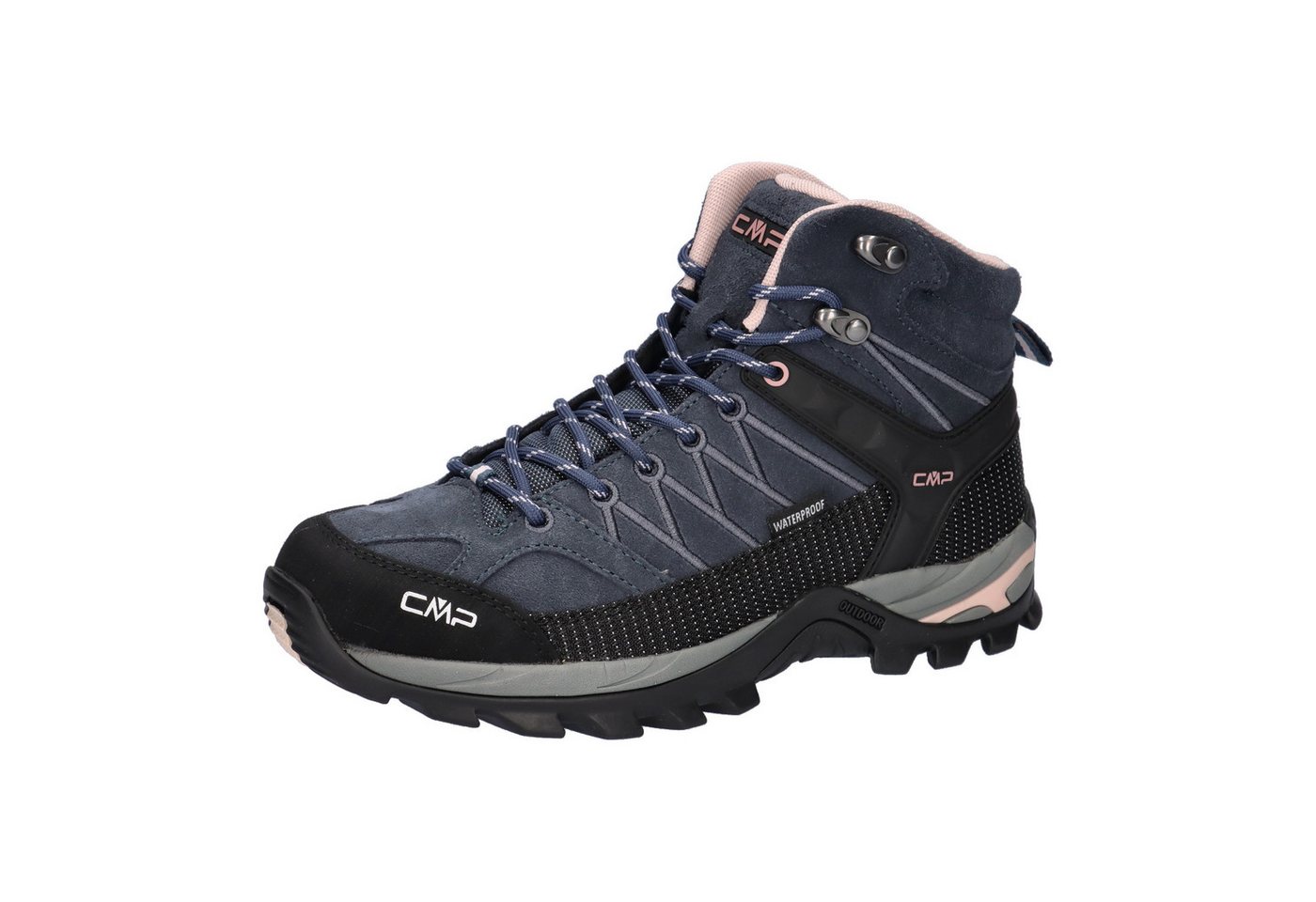 CMP Damen Trekking Schuhe Rigel MID 3Q12946 Trekkingschuh (Asphalt-Antracite-Rose)