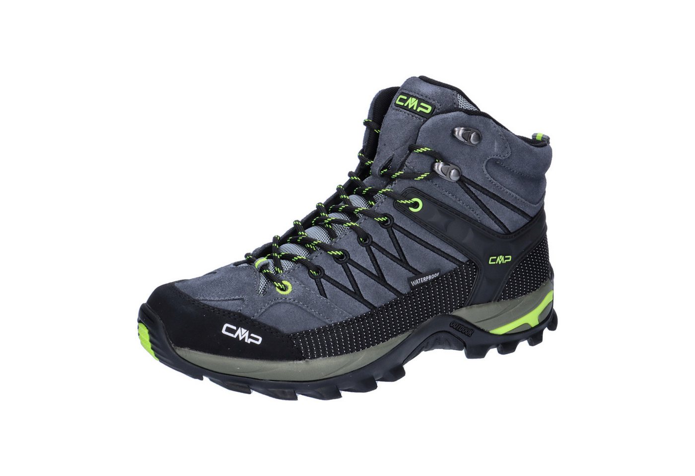 CMP Herren Trekking Schuhe Rigel MID 3Q12947 Trekkingschuh (grau/gelb)
