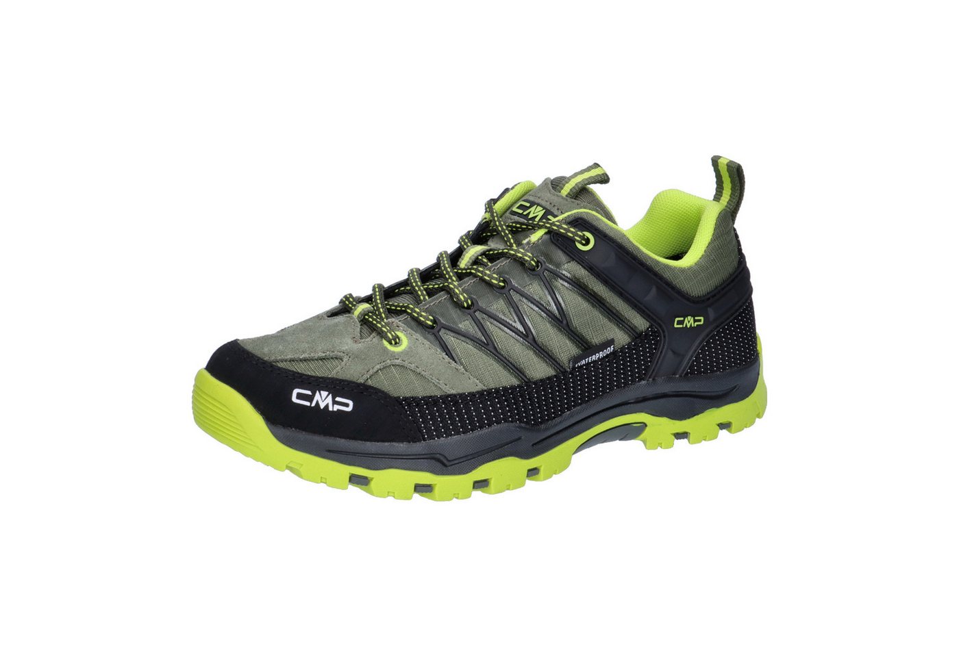 CMP Kinder Trekking Schuhe Rigel LOW 3Q54554J Trekkingschuh (Kaki-Acido)