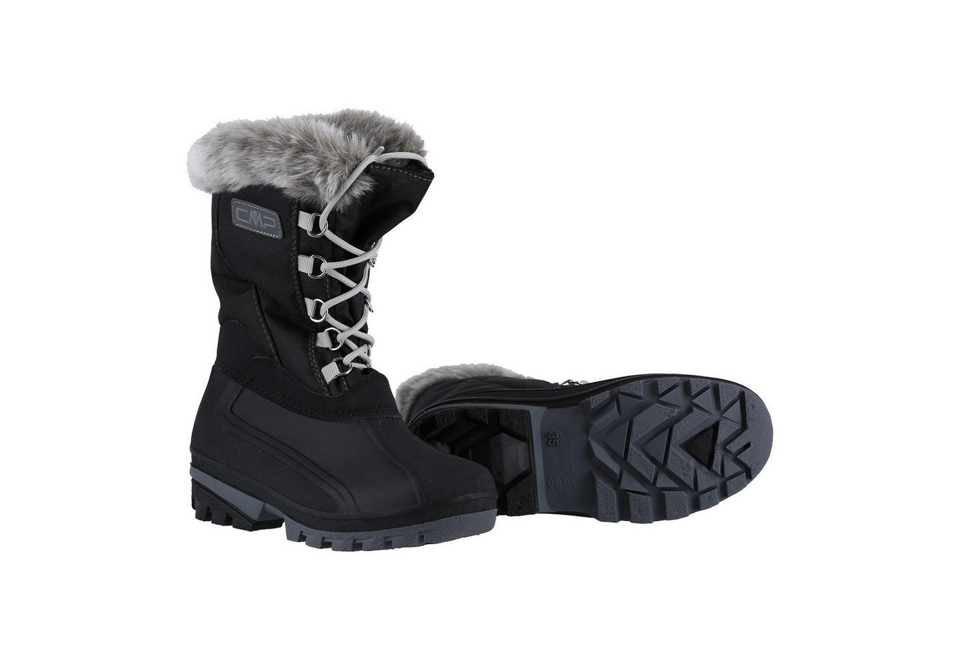 CMP Polhanne (Polyester, wasserdicht, warm gefüttert) schwarz Mädchen Winterstiefel