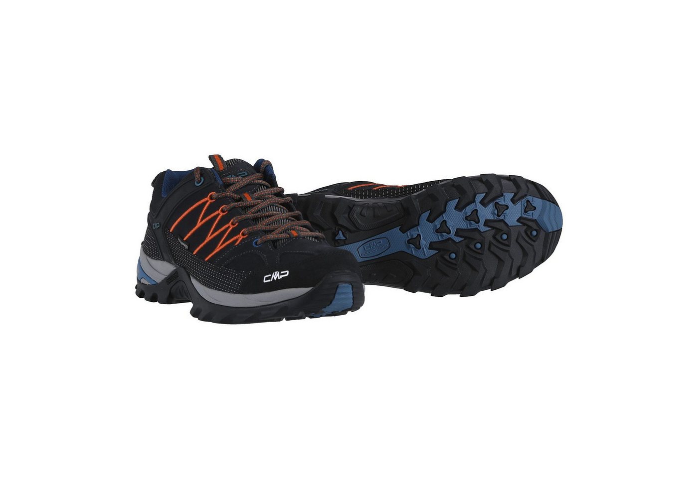 CMP Rigel Low Trekking WP (Trekking, wasserdicht) dunkelgrau/orange Herren Wanderschuh