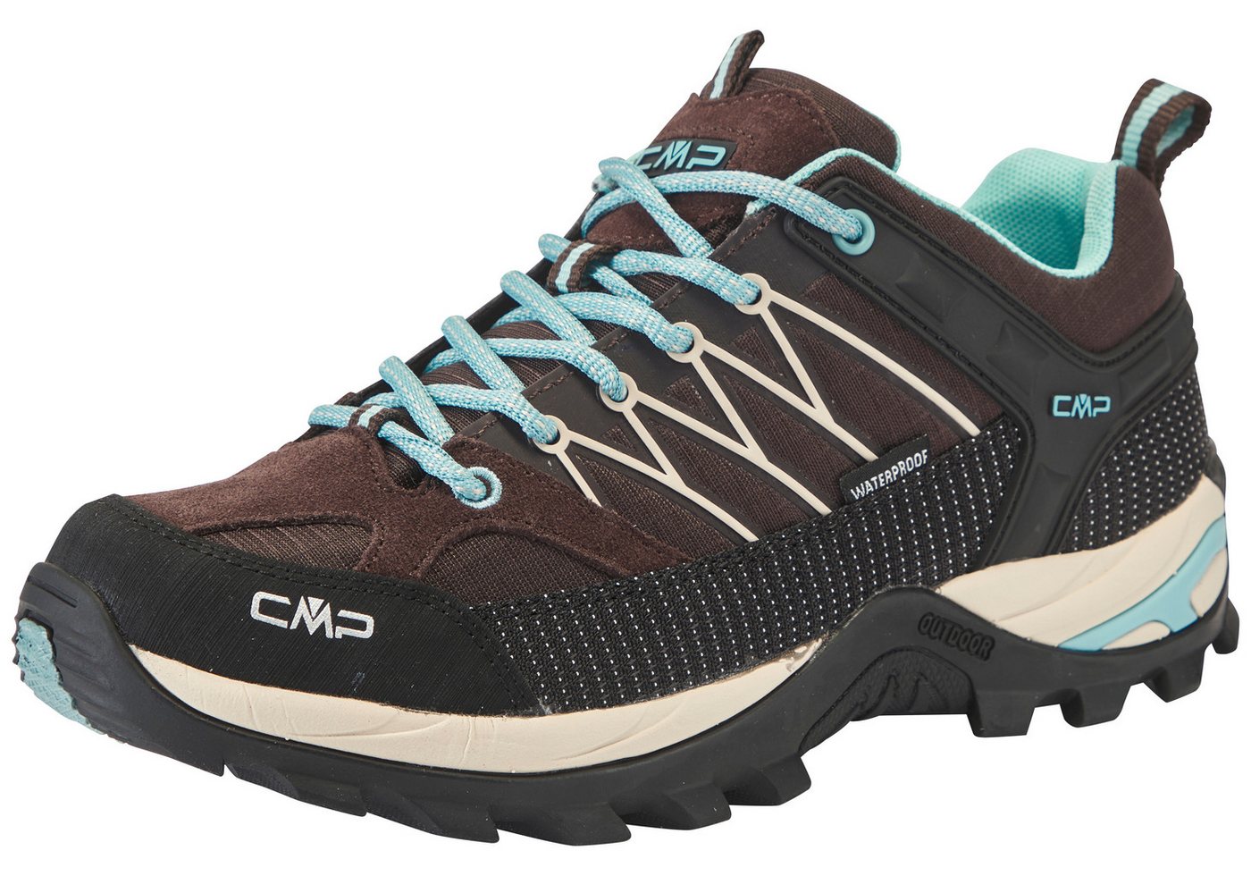 CMP RIGEL LOW WMN TREKKING SHOE WP Wanderschuh wasserdicht (TOFFEE-LAGOON)