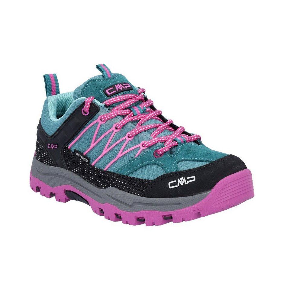 CMP Rigel Low WP (Trekking, wasserdicht) aquablau/pink Mädchen Wanderschuh