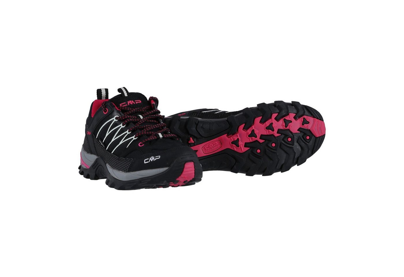 CMP Rigel Low WP (Trekking, wasserdicht) schwarz/magenta Damen Wanderschuh