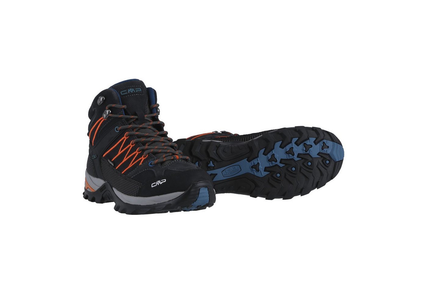 CMP Rigel Mid Trekking WP (Trekking, wasserdicht) dunkelgrau/orange Herren Wanderschuh