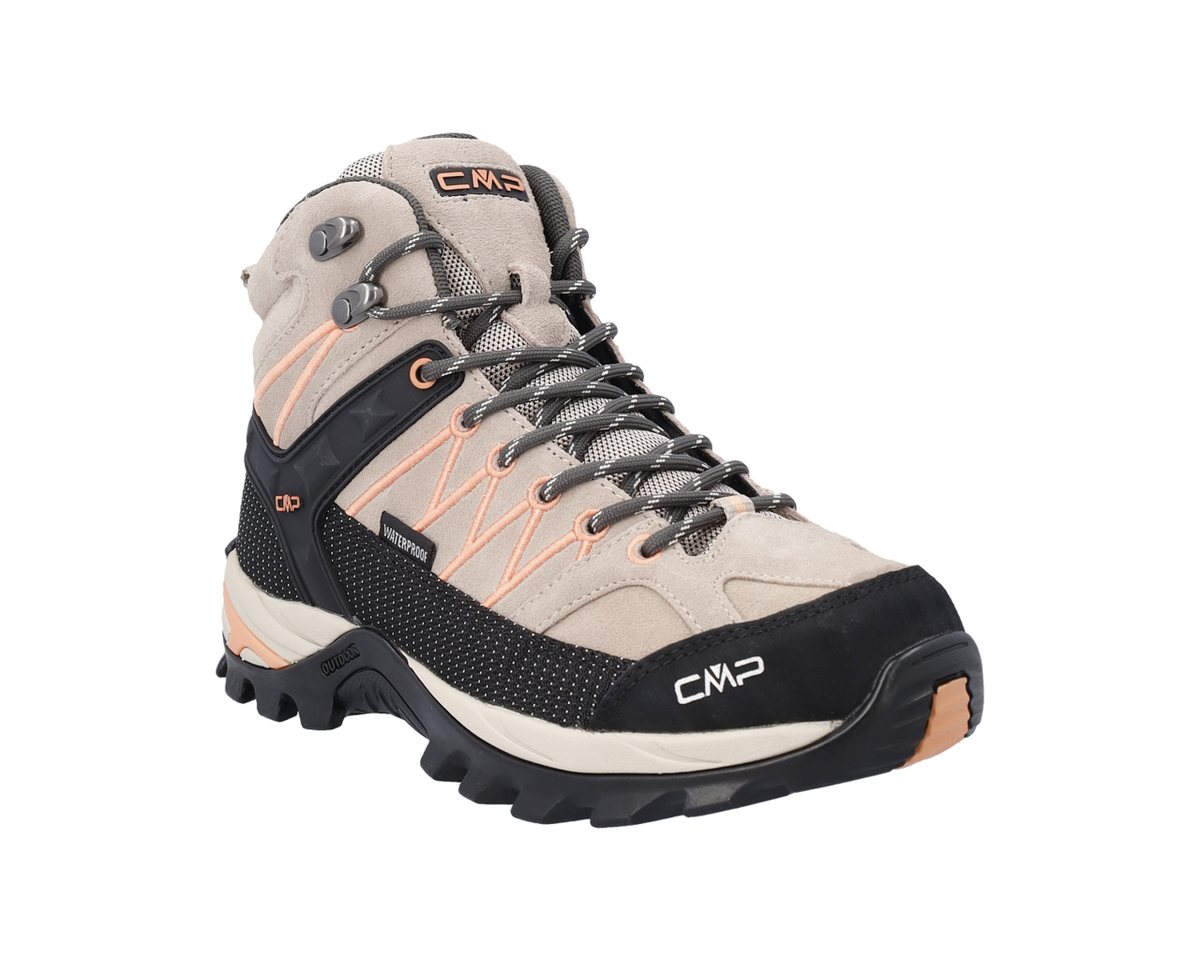 CMP RIGEL MID WMN WP TREKKING SHOES Wanderschuh wasserdicht (SABBIA-SALMONE)