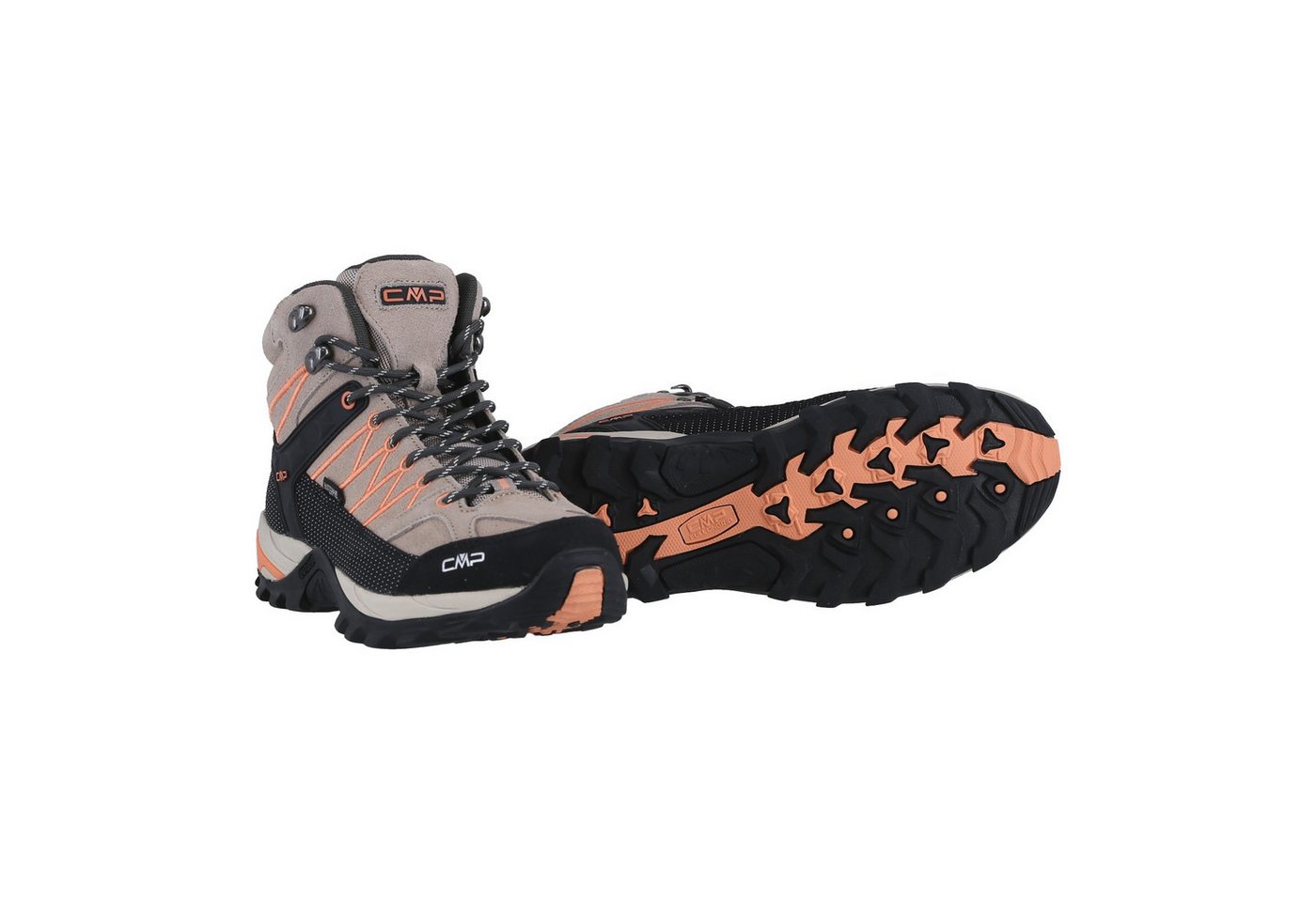 CMP Rigel Mid WP (Trekking, wasserdicht) beige/melone Damen Wanderschuh